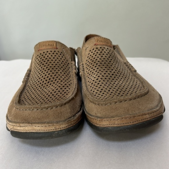 Olukai Moloa Kohana Casual Slip On Shoes Loafers Perforated Tan mens size 8 - Picture 2 of 10